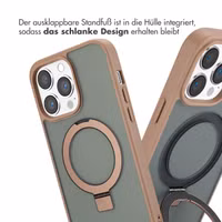 Accezz Ring Stand Backcover mit MagSafe iPhone 14 Pro Max - Braun