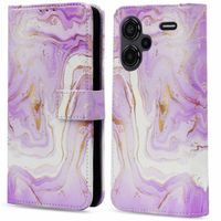 imoshion Design Klapphülle Xiaomi Redmi Note 13 Pro Plus (5G) - Purple Marble