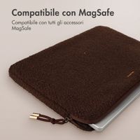 Selencia Teddy Laptop Hülle 13-14 Zoll - Laptop Sleeve - Choco Brown