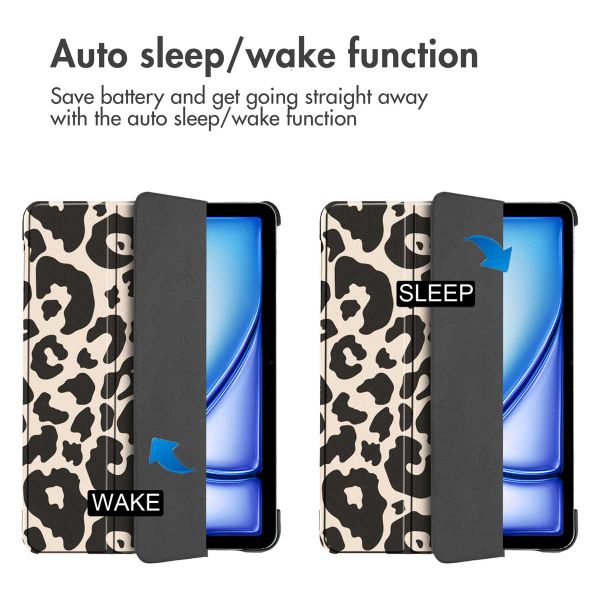 imoshion Design Trifold Klaphülle Apple iPad Air 13 Zoll (2026) M4 / (2025) M3 / (2024) M2 - Leopard