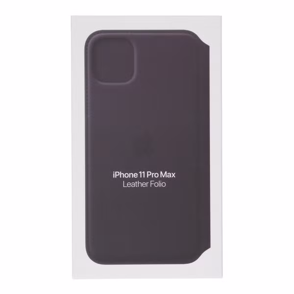 Apple Leather Folio Klapphülle Apple iPhone 11 Pro Max - Aubergine