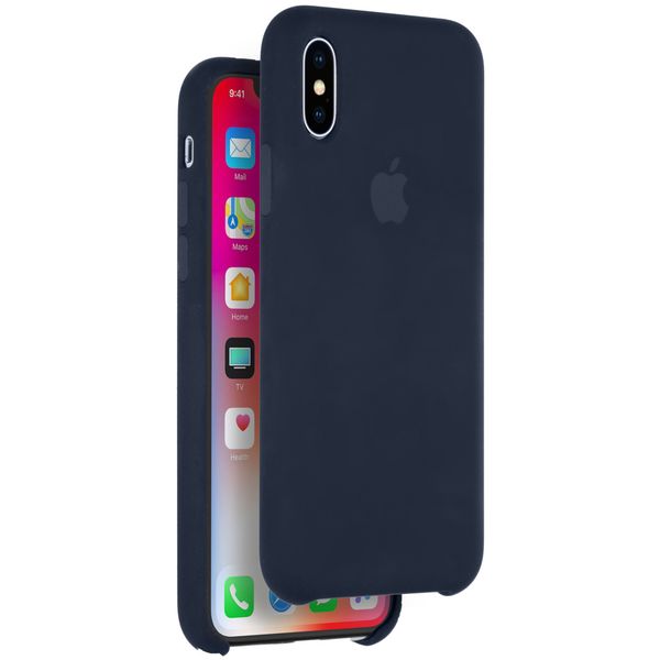 Apple Dunkelblaues Silikon-Case für iPhone X