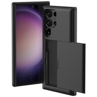 imoshion Backcover mit Kartenfach Samsung Galaxy S23 Ultra - Schwarz