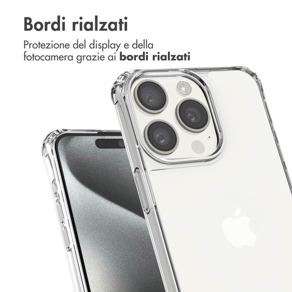 imoshion Back Cover mit Band + Armband Apple iPhone 15 Pro - Perlenherzen