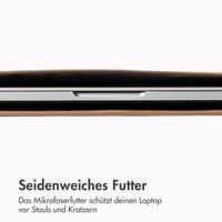 Accezz Leather Laptop Hülle Apple MacBook 15 Zoll - Laptop Sleeve - Cognac
