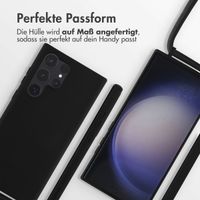 imoshion Silikonhülle mit Band für das Samsung Galaxy S23 Ultra - Schwarz