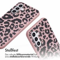 imoshion Silikonhülle design mit Band für das Samsung Galaxy A56 - Animal Pink