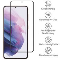 Selencia Premium Screen Protector aus gehärtetem Glas für das Samsung Galaxy S21 Plus - Schwarz