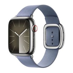 Apple Modern Buckle FineWoven für das  Apple Watch Series 1 t/m 9 / SE (38/40/41 mm) | Series 10 / 11 (42 mm) - Größe L - Lavender Blue