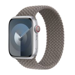 Apple Geflochtenes Solo Loop für  Apple Watch Series 1 - 9 / SE (38/40/41 mm) | Series 10 / 11 (42 mm) - Größe 6 - Clay
