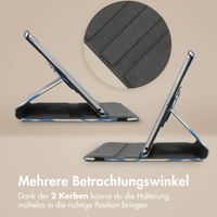 imoshion 360° drehbare Design Klapphülle Apple iPad Pro 11 (2022 / 2021 / 2020 / 2018) - White Blue Stripes
