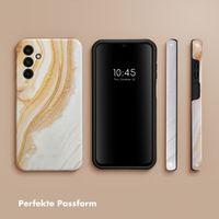 Selencia Vivid Tough Back Cover für das Samsung Galaxy A15 (5G/4G) - Chic Marble Gold