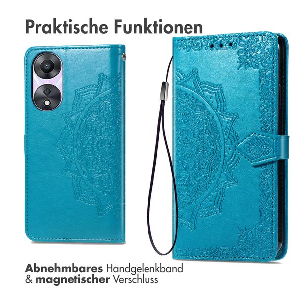imoshion Mandala Klapphülle Oppo A58 - Türkis