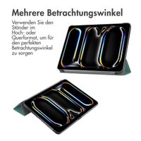 imoshion Trifold Klapphülle Apple iPad Pro 13 (2024) M4 - Dunkelgrün