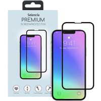 Selencia Premium Screen Protector aus gehärtetem Glas für das Apple iPhone 13 Mini - Schwarz
