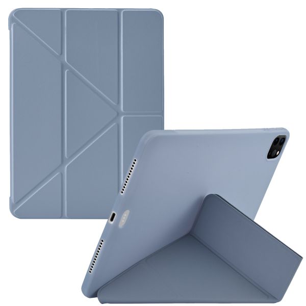 imoshion Origami Klapphülle für das iPad Air 11 Zoll (2024) M2 / Air 5 (2022) / Air 4 (2020) / Pro 11 (2018 / 2020 / 2021 / 2022) - Dark Lavender