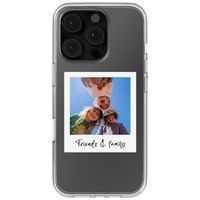Personalisierte Hülle mit Polaroid Apple iPhone 16 pro - Transparent