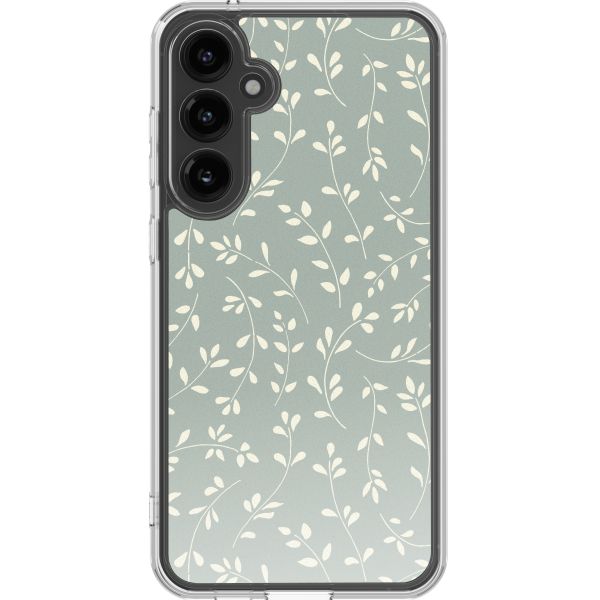 imoshion Design Hülle Samsung Galaxy S23 FE - Smoke Green Flowers
