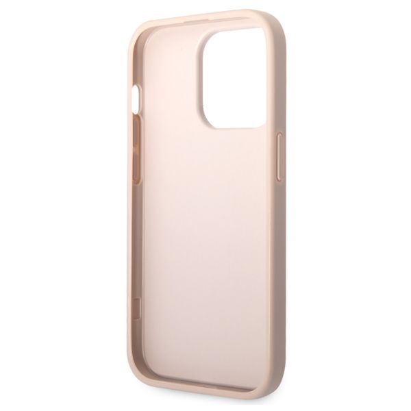 Guess 4G Metal Logo Back Cover Apple iPhone 15 Pro - Rosa