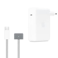 Apple Original USB-C-Netzteil 140 W - MacBook-Ladegerät + Original USB-C-zu-MagSafe 3-Kabel - 2 Meter - Grau