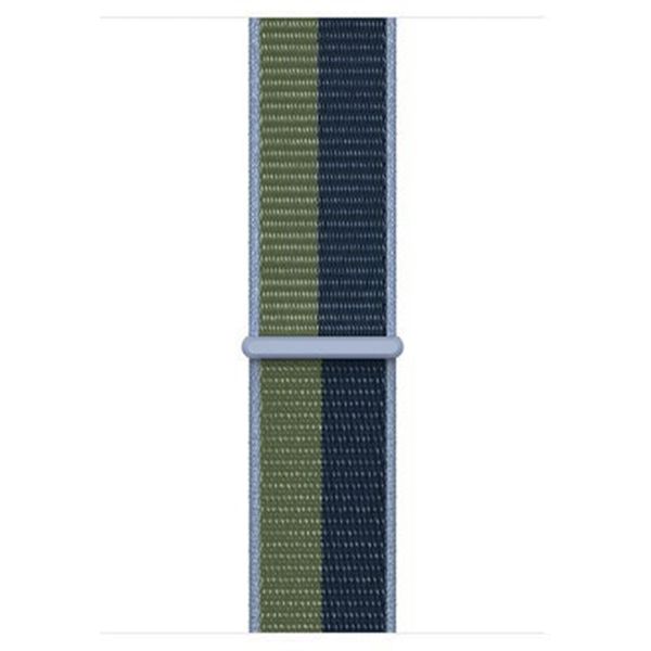 Apple Sport Loop Armband für das  Apple Watch Series 1 t/m 11 / SE / Ultra (44/45/46/49 mm) - Abyss Blue/Moss Green