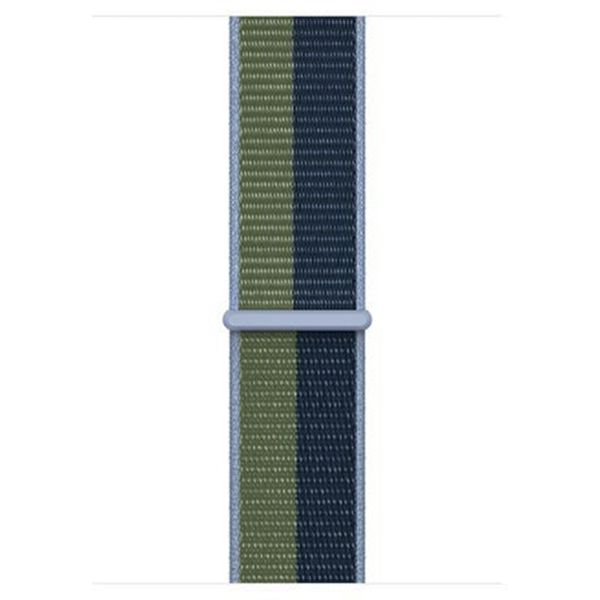 Apple Sport Loop Band für die Apple Watch Series 1 bis 10 / SE / Ultra (2) (44/45/46/49 mm) - Abyss Blue/Moss Green