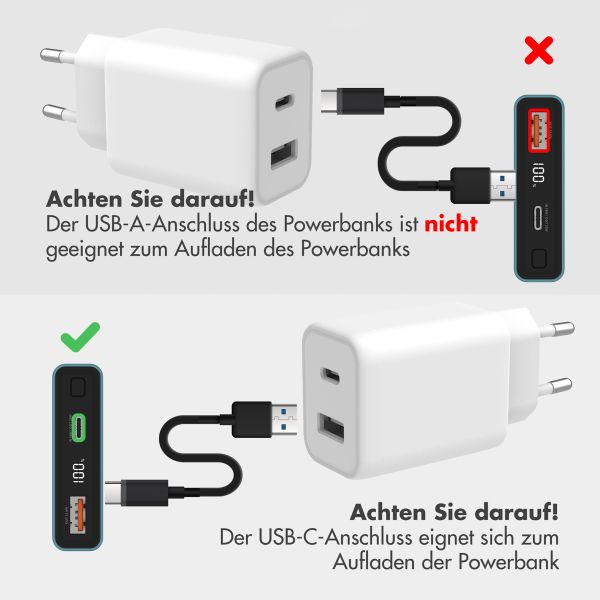 imoshion Ultra Series Powerbank 10.000 mAh - Petrolgrün