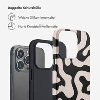 Selencia Vivid Tough Back Cover für das iPhone 13 Pro - Art Wave Black