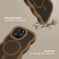 Selencia Wavy Backcover mit MagSafe Apple iPhone 13 Pro - Mocha Brown