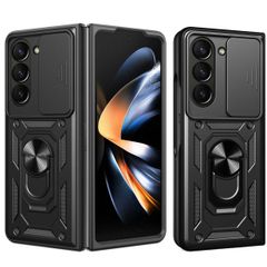 imoshion Rugged Back Cover mit Ring Samsung Galaxy Z Fold 5 - Schwarz