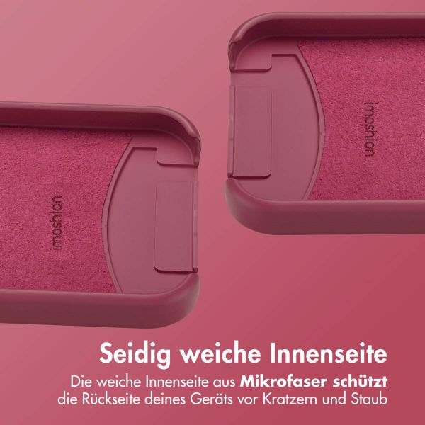 imoshion Color Backcover mit abnehmbarem Handykette und MagSafe Apple iPhone 13 Pro - Raspberry