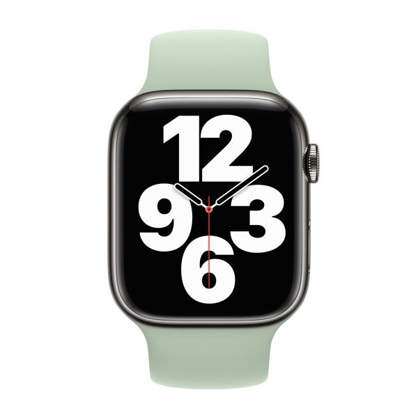 Apple Silikon Solo Loop für das  Apple Watch | 38/40/41/42 mm - Größe 9 - Mineral Green