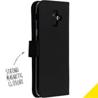 Accezz Schwarzes Wallet TPU Klapphülle Samsung Galaxy A6 (2018)