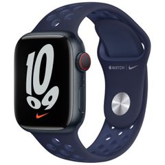 Apple Nike Sport Band für Apple Watch Series 1 bis 9 / SE (38/40/41 mm) | Series 10 (42 mm) - Midnight Navy/Mystic Navy