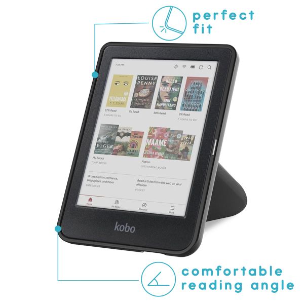 imoshion Klappbare Klapphülle Kobo Clara Colour / BW - Schwarz