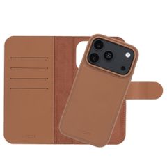 Accezz Edge abnehmbare Bookcase mit MagSafe Apple iPhone 18 Pro / 17 Pro - Braun
