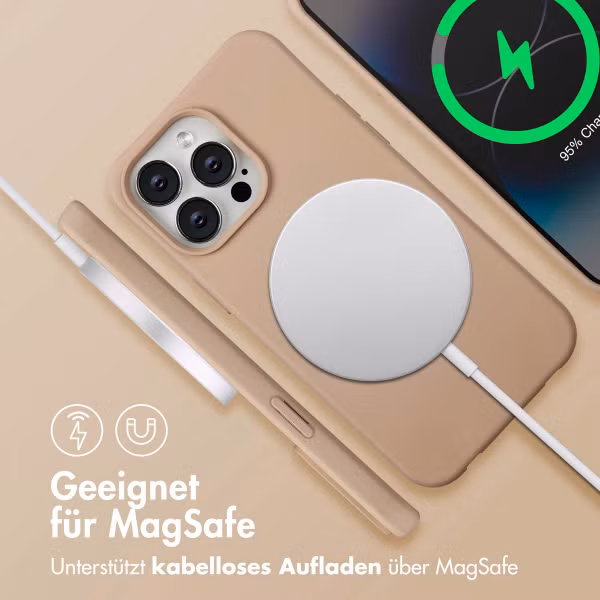 imoshion Color Backcover mit abnehmbarem Handykette und MagSafe Apple iPhone 14 Pro Max - Nude