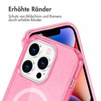 imoshion Sparkle Back Cover mit MagSafe Apple iPhone 14 Pro Max - Glitzer Rosa