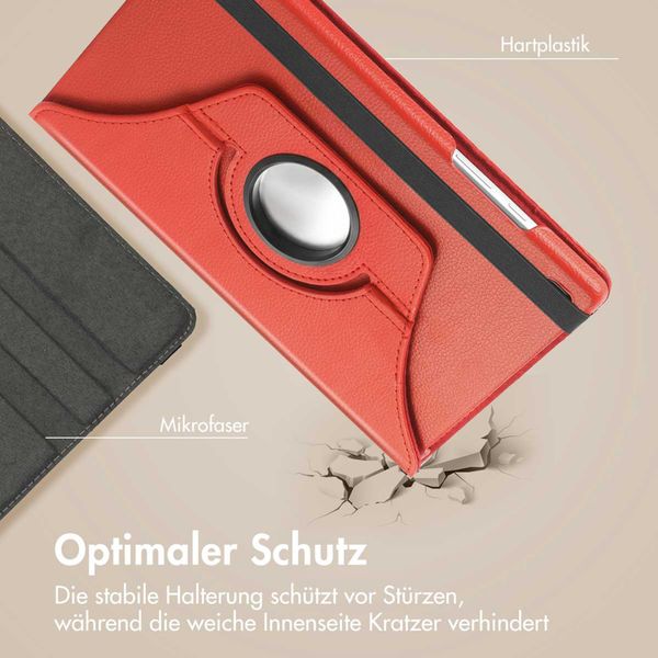 imoshion 360° drehbare Klapphülle Samsung Galaxy Tab S6 Lite (2020/2022/2024)  - Rot