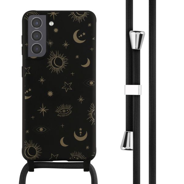 imoshion SilikonHülle design mit Band Samsung Galaxy S21 - Sky Black