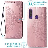 imoshion Mandala Klapphülle Huawei Y6p - Roségold