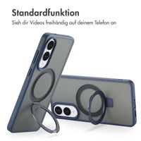Accezz Ring Stand Backcover mit MagSafe Samsung Galaxy S25 Edge - Blau