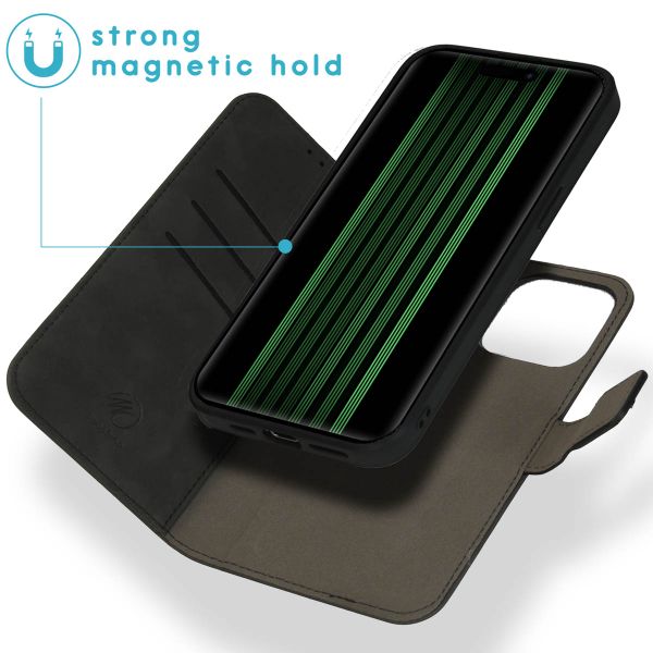 imoshion Entfernbare 2-1 Luxus Klapphülle Apple iPhone 15 Pro Max - Schwarz