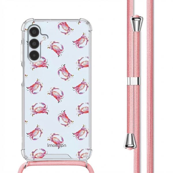 imoshion Design Hülle mit Band Samsung Galaxy A15 (5G/4G) - Crab Watercolor