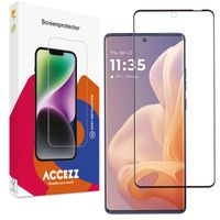 Accezz Full Cover Screen Protector aus gehärtetem Glas Motorola Moto G85
