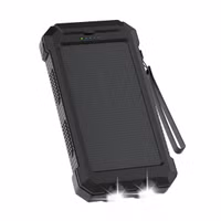 imoshion Solar Powerbank mit Solarpanel – Schnellaufladung und Stromversorgung – 20.000 mAh – Schwarz