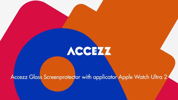 Accezz Displayschutz aus gehärtetem Glas mit Applikator Apple Watch Ultra 1 / 2 / 3 - 49 mm