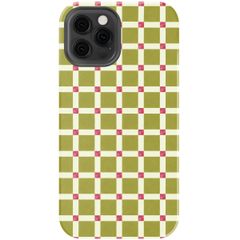 Selencia Vivid Back Cover Apple iPhone 12 - Check This Olive