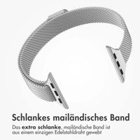 imoshion Mailandisches schlankes Armband für das  Apple Watch Series 1 t/m 9 / SE (38/40/41 mm) | Series 10 / 11 (42 mm) - Silber