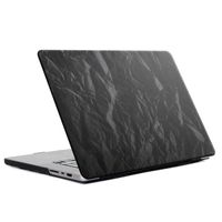 Selencia Cover mit Samtoberfläche für das MacBook Pro 14 Zoll (2021 / 2023 M3 chip / 2024 M4 chip) - A2442 / A2779 / A2918 / A3112 / A3185 / A3401 - Schwarz